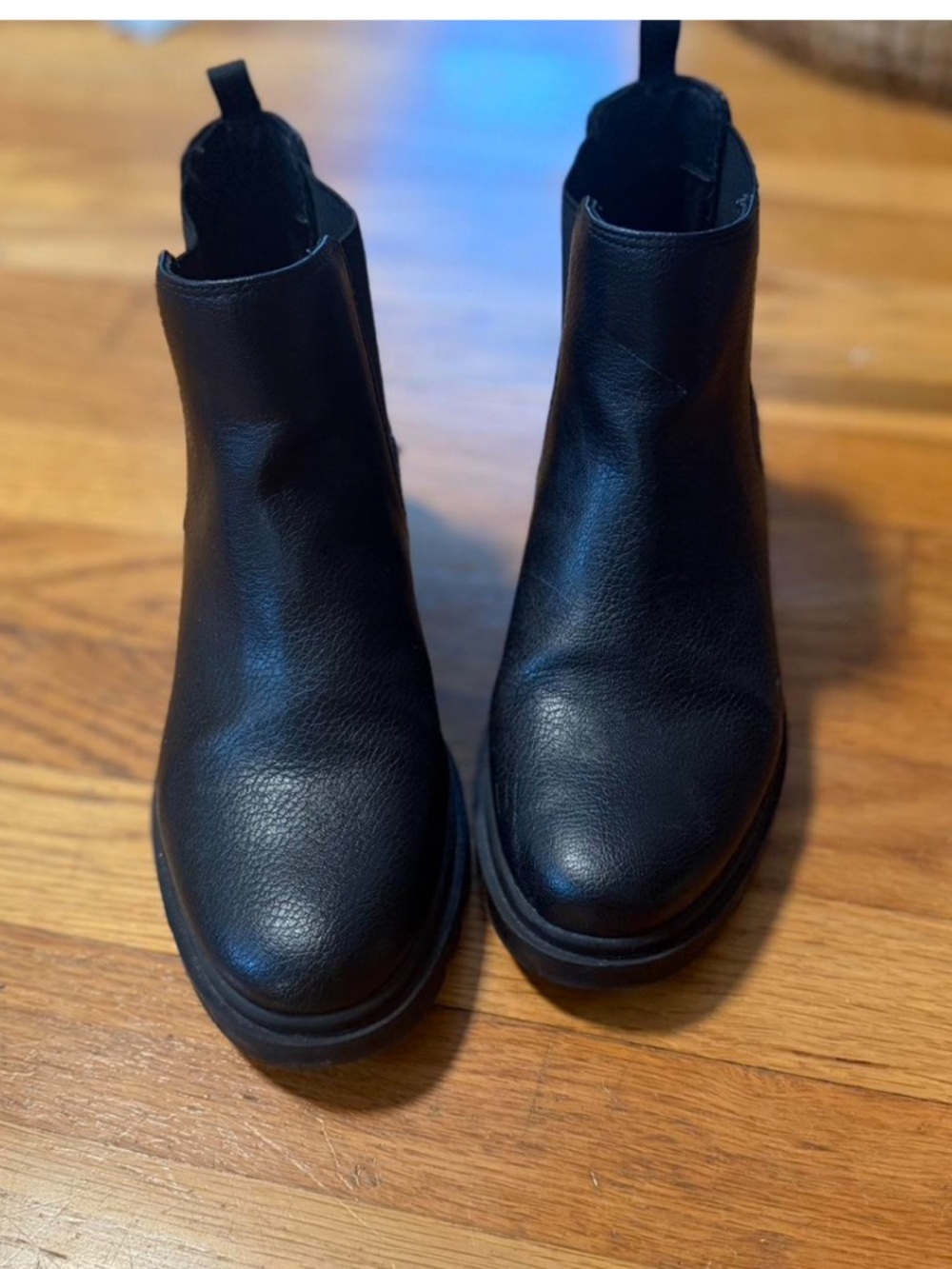 Mix No. 6 Black Leather Chelsea Ankle Boots